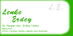 lenke erdey business card